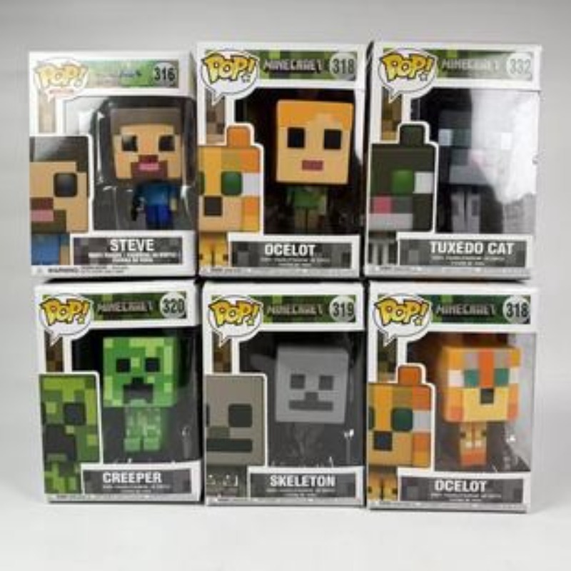 Party Games Minecraft - تمثال شخصية ستيف كريبر من لعبة