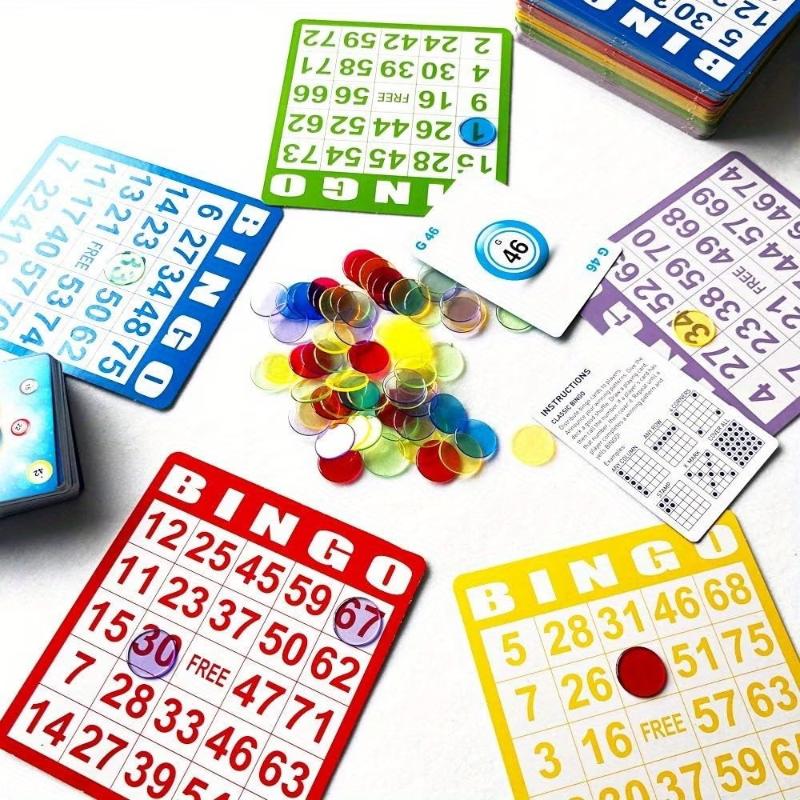 Play Friends Party Games - 50/100 قطعة من بطاقات البينجو غير