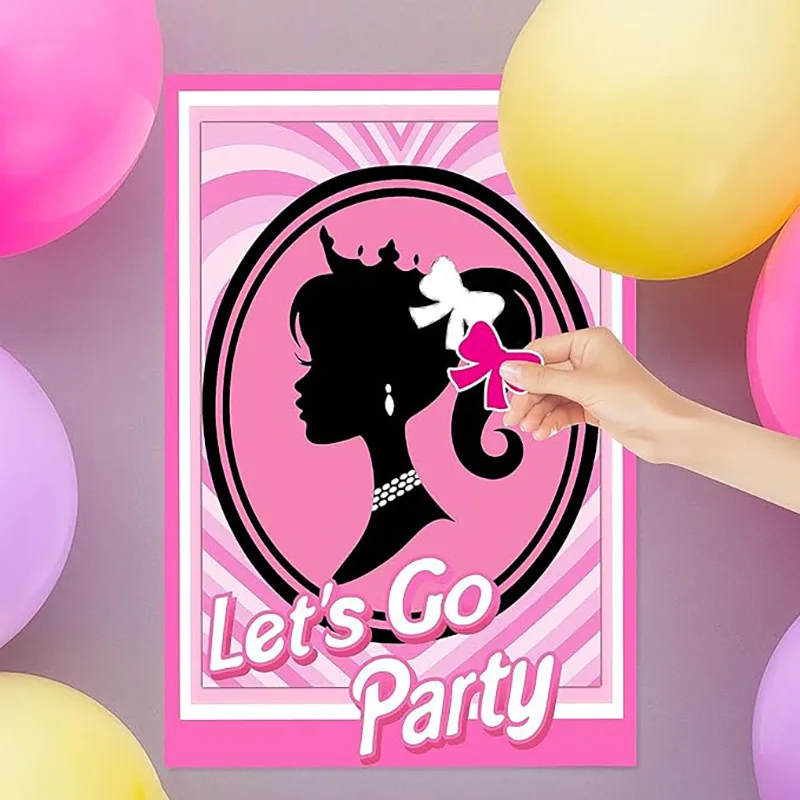 Party Games Bachelorette - دعونا نذهب ملصق ورقة موضوع الحزب