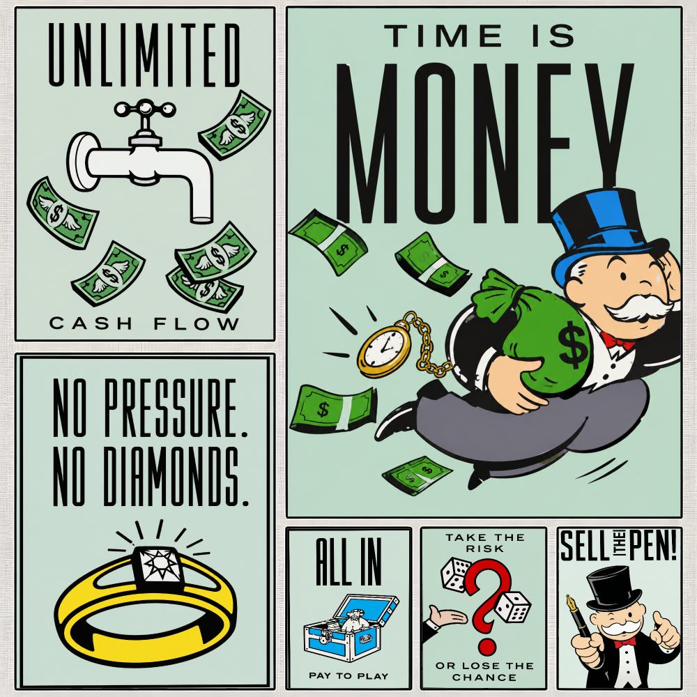 لوحة جدارية كلاسيكية للعبة مون - مراجعة Hasbro Game Monopoly وسعره