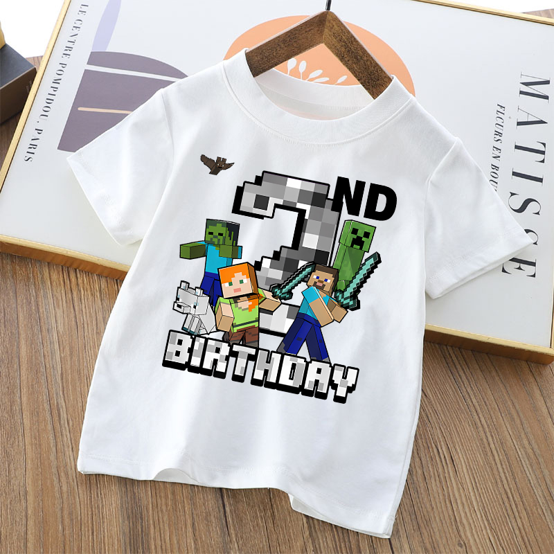 تي شيرت كرتوني لطيف بتصميم ماي - مراجعة Party Games Minecraft وسعره