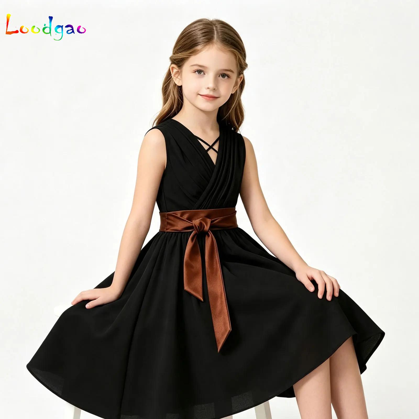فستان بناتي بياقة على شكل V بد - مراجعة Party Games Kids Birthday وسعره